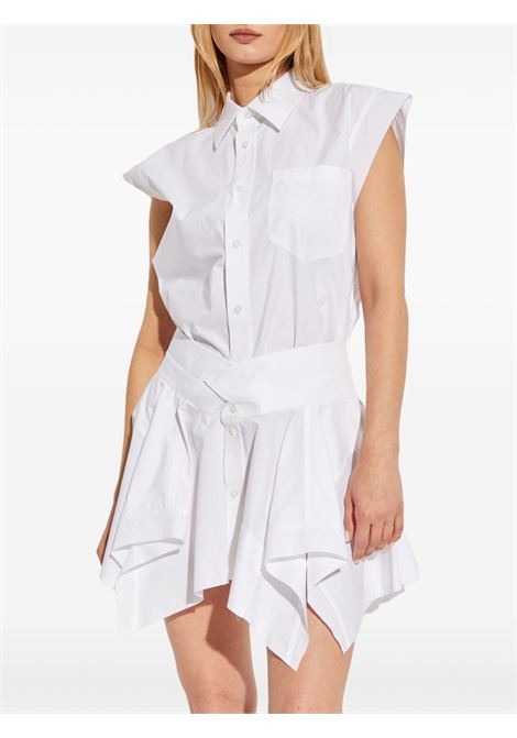 White button-front layered shirt dress Alexander Wang - women ALEXANDER WANG | 4WC3256786100